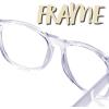 imageSpooktacular Creations Purple Nerd Glasses with Clear Lenses Purple Square Eyeglasses Nerd Costume Accessories Retro Costume Glasses for Men Women Halloween Costumes Party Cosplay PropsTransparent