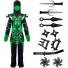 imageSpooktacular Creations Red Ninja Costume for Boys Child Red Ninja Costume with Accessories for Kids Halloween Themed PartiesGreen