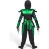 imageSpooktacular Creations Red Ninja Costume for Boys Child Red Ninja Costume with Accessories for Kids Halloween Themed PartiesGreen