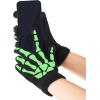 imageSpooktacular Creations Skeleton Gloves with Touchscreen Glow in the Dark Short Skeleton Gloves for Adults Kids Halloween Costume Accessory Cosplay Party
