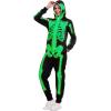 imageSpooktacular Creations Skeleton Pajama Glow in the Dark Skeleton Costume Jumpsuit Adult Women for Halloween Themed Party