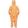 imageSpooktacular Creations Unisex Adult Giraffe Pajama Plush Jumpsuit Pajamas with Hat and Tail for Halloween Costume PartyYellow