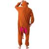 imageSpooktacular Creations Unisex Adult Monkey Pajama Plush Monkey Costume with Hat and Tail for Dress Up Role Play Themed Party