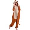 imageSpooktacular Creations Unisex Adult Monkey Pajama Plush Monkey Costume with Hat and Tail for Dress Up Role Play Themed Party