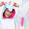 imageSpooktacular Creations Unisex Adult Pajama Unicorn Halloween Jumpsuit Plush Sleepwear Costume for Halloween Cosplay