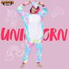 imageSpooktacular Creations Unisex Adult Pajama Unicorn Halloween Jumpsuit Plush Sleepwear Costume for Halloween Cosplay