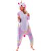 imageSpooktacular Creations Unisex Adult Pajama Unicorn Halloween Jumpsuit Plush Sleepwear Costume for Halloween CosplayPink
