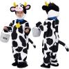 imageSpooktacular Creations Unisex Baby Cow Costume Jumpsuit Outfit with Milking Bucket for Infant Child Boys and Girls Halloween Costume Cosplay Trick or Treat Farm Party Dress Up 1824 Months3T 34 yrs