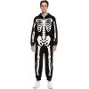 imageSpooktacular Creations Unisex Skeleton Family Matching Pajama jumpsuit for Men Halloween DressUp Party Role Playing Themed Parties CosplayL Black