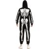 imageSpooktacular Creations Unisex Skeleton Family Matching Pajama jumpsuit for Men Halloween DressUp Party Role Playing Themed Parties CosplayL Black