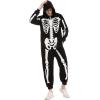 imageSpooktacular Creations Unisex Skeleton Family Matching Pajama jumpsuit for Men Halloween DressUp Party Role Playing Themed Parties CosplayL Black