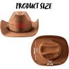 imageSpooktacular Creations Unisex Western Cowboy Hat Cowboy Hat Halloween Costume Accessory for Adults and Kids Cosplay PartyBeige