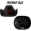 imageSpooktacular Creations Unisex Western Cowboy Hat Cowboy Hat Halloween Costume Accessory for Adults and Kids Cosplay PartyBlack