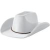 imageSpooktacular Creations Unisex Western Cowboy Hat Cowboy Hat Halloween Costume Accessory for Adults and Kids Cosplay PartyWhite