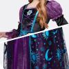 imageSpooktacular Creations Witch Costume for Girls Halloween Dress with Broom Kids Moon Shimmer Witch Set for Wizard Role PlayPurple