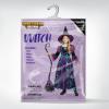 imageSpooktacular Creations Witch Costume for Girls Halloween Dress with Broom Kids Moon Shimmer Witch Set for Wizard Role PlayPurple