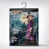 imageSpooktacular Creations Witch Costume for Girls Toddler Black Purple Dark Witch Print Dress for Kids Halloween Themed Party