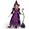 imageSpooktacular Creations Witch Costume for Girls Toddler Black Purple Dark Witch Print Dress for Kids Halloween Themed Party