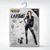 imageSpooktacular Creations Women Black Metallic Catsuit Bodysuit Costume for Adult Halloween Dress Up Party Cosplay