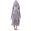imageSpooktacular Creations Women Haunting Beauty Dress Ghost Costume with Plastic Chain Hooded Cape for Adult