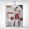 imageSpooktacular Creations Zombie Halloween Cheerleader Costume Girls Scary Cheerless Costume Kids Dead Cheerleading Outfit for Halloween Role Play Themed Parties Red White MRed White