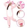 imageUnisex Adult Axolotl Pajama Plush Costume with Hat Tail