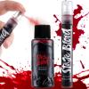 imageSpooktacular Creations 2PCS Fake Blood Makeup Kit  1oz Halloween Blood ampamp 025oz Fake Blood Spray Vampire Stage Halloween Blood Makeup Face Paint Washable Blood for Clothes Body Makeup SFX Cosplay