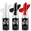 imageSpooktacular Creations 3 PCS Halloween Makeup Face Body Paint Kit Clown Lip Eye Black Stick Set for Adult Football Baseball Sports SFX Clown Costume Cosplay Dress Up Black White Red 