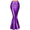 imageSpooktacular Creations Adult Metallic Hologram Shiny Mermaid Skirt Costume Role Play for Halloween Costumes Party EventsPurple