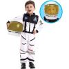 imageSpooktacular Creations Astronaut Costume with Helmet Space Suit for Toddler Kids Astronaut Halloween Costume for CosplayWhite