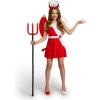 imageSpooktacular Creations Devil Costume for Kids Child Angel and Devil Dress with Wings Headband for Halloween Role Play Party