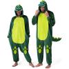 imageSpooktacular Creations Dinosaur Pajama Dinosaur Costume Adult Halloween Costumes Jumpsuit Hoodie Outfit for Cosplay Parties