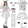imageSpooktacular Creations Girls Dalmatian Costume Kids Halloween Dog Costume Toddler Puppy Dress Outfit with Accessories