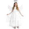 imageSpooktacular Creations Halloween Angel Costume Girls Kids Princess Dress Toddlers Tulle Angel Set with AccessoriesWhite