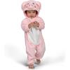 imageSpooktacular Creations Halloween Baby Animal Costume Toddler Hooded Jumpsuit for Baby Halloween Dress Up Costume PartyBaby Piggy