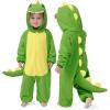 imageSpooktacular Creations Halloween Baby Dinosaur Costume Unisex Dinosaur Hooded Jumpsuit for Halloween Cosplay Themed PartyLight Green
