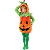 imageSpooktacular Creations Halloween Baby Pumpkin Costume with Green leaves for Toddler Kids Halloween Dress Up Pumpkin Party