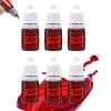 imageSpooktacular Creations Halloween Fake Blood 6 mini Dripping Blood Bottles for Zombie Makeup Vampire Blood Washable Fake Blood for Clothes Face Paint sfx Halloween Makeup