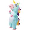 imageSpooktacular Creations Halloween Kids Inflatable Costume Full Body Unicorn Blow Up Costume Unicorn Costumes for PartiesBlue