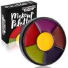 imageSpooktacular Creations Halloween Makeup Palette 3 Colors Face Body Paint Wheel for Adult SFX Zombie Cosplay Baseball Sport Games Dress Up 035 oz White Black Greenred green yellow Violet purple burgundy