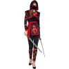 imageSpooktacular Creations Halloween Ninja Costume for Women with Ninja Mask for Adult Halloween Costume Party