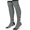 imageSpooktacular Creations Halloween Striped StockingsOver The Knee Striped Thigh StockingsWitch StockingHigh Stocking CostumeWhite