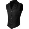 imageSpooktacular Creations Halloween Victorian Steampunk Gothic Suit Vest for Men Classic Black Waistcoat Sleeveless for Cosplay
