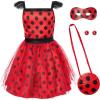 imageSpooktacular Creations Kids Ladybug Costume Ladybug Tutu Dress for Girls Halloween Dress Up and RolePlaying
