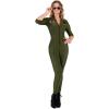 imageSpooktacular Creations Pilot Costume Adult Women Flight Suit Jumpsuit for Halloween Costume