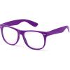 imageSpooktacular Creations Purple Nerd Glasses with Clear Lenses Purple Square Eyeglasses Nerd Costume Accessories Retro Costume Glasses for Men Women Halloween Costumes Party Cosplay PropsPurple