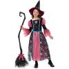 imageSpooktacular Creations Witch Costume for Girls Halloween Dress with Broom Kids Moon Shimmer Witch Set for Wizard Role PlayPink