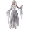 imageSpooktacular Creations Women Haunting Beauty Dress Ghost Costume with Plastic Chain Hooded Cape for Adult