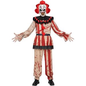 imageSpooktacular Creations Adult Scary Clown Costume  Halloween Costume with Scary Clown Mask Top Skirt and Pants