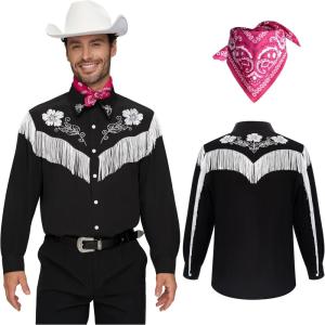 imageSpooktacular Creations Cowboy Shirt Men Cowboy Costume Halloween Costume Adult